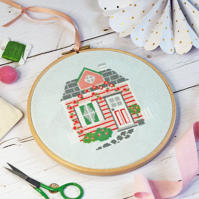 Mulberry Cottage Cross Stitch Pattern - Image 2