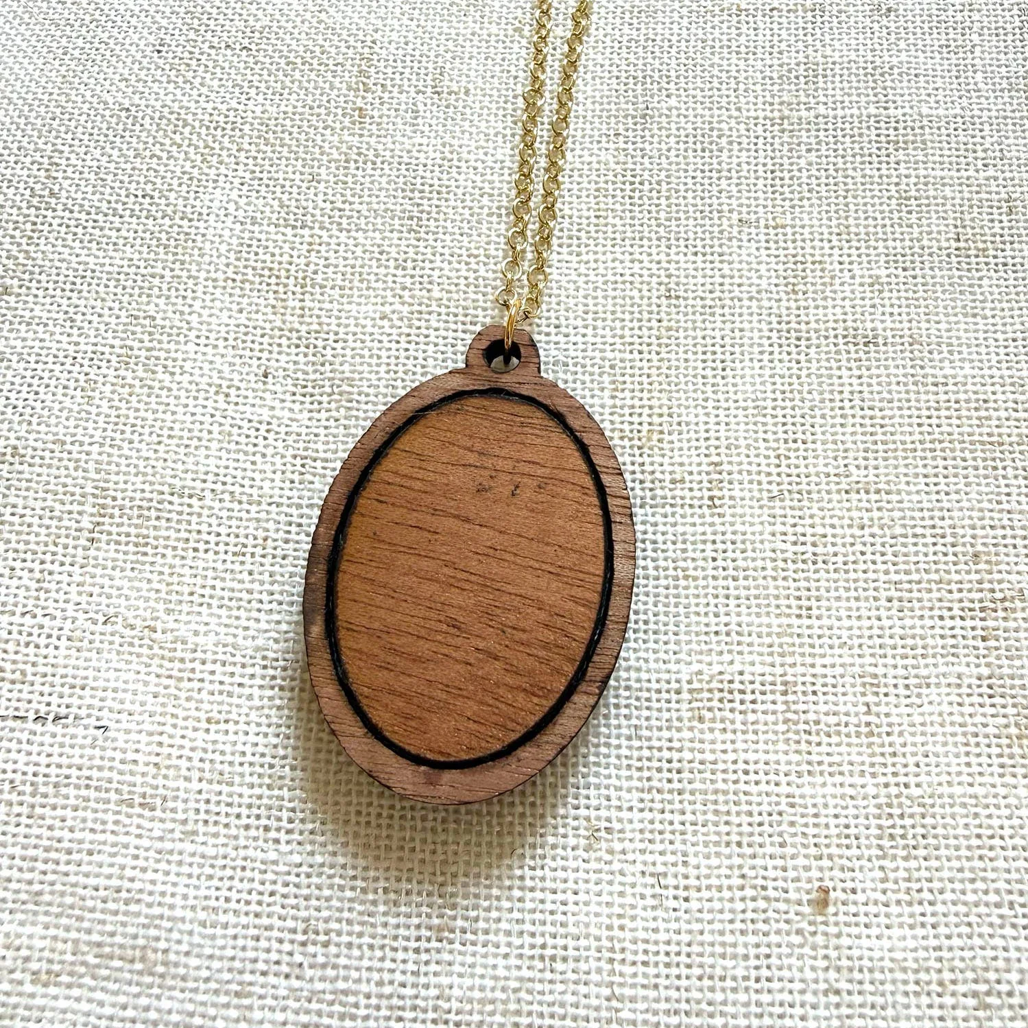 Hand Embroidery Necklace Kit - Mushroom - Image 3