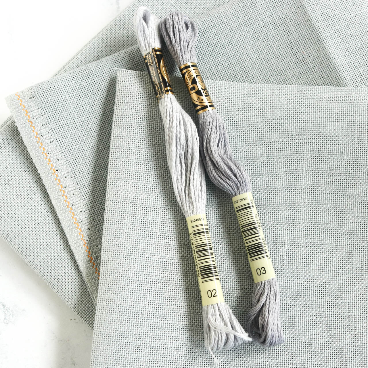 Mystic Gray Linen Fabric - 28 count - Image 3