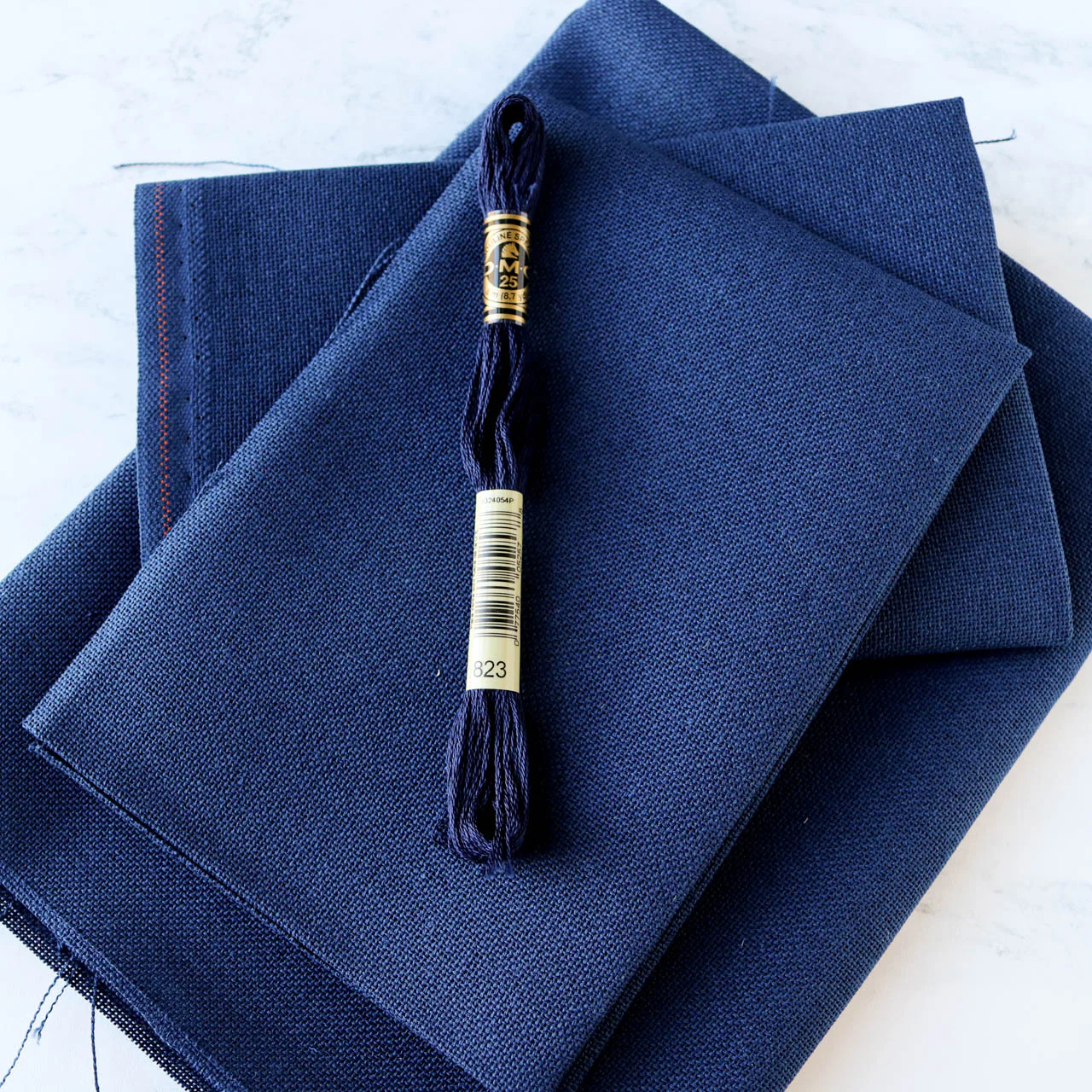 Navy Blue Evenweave Cross Stitch Fabric - 28 count - Image 3