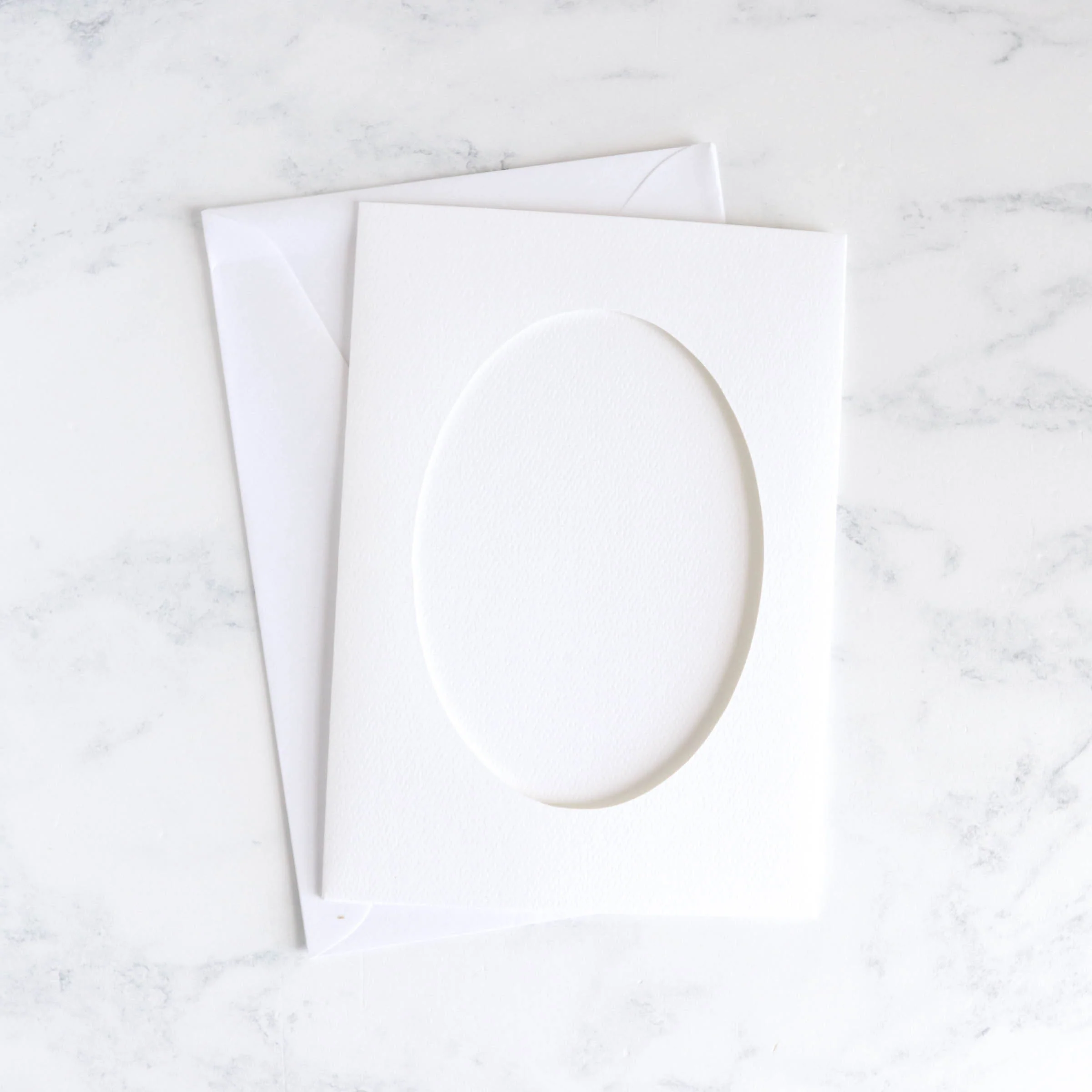 Needlework Cards With Oval Opening - Pack of 5
