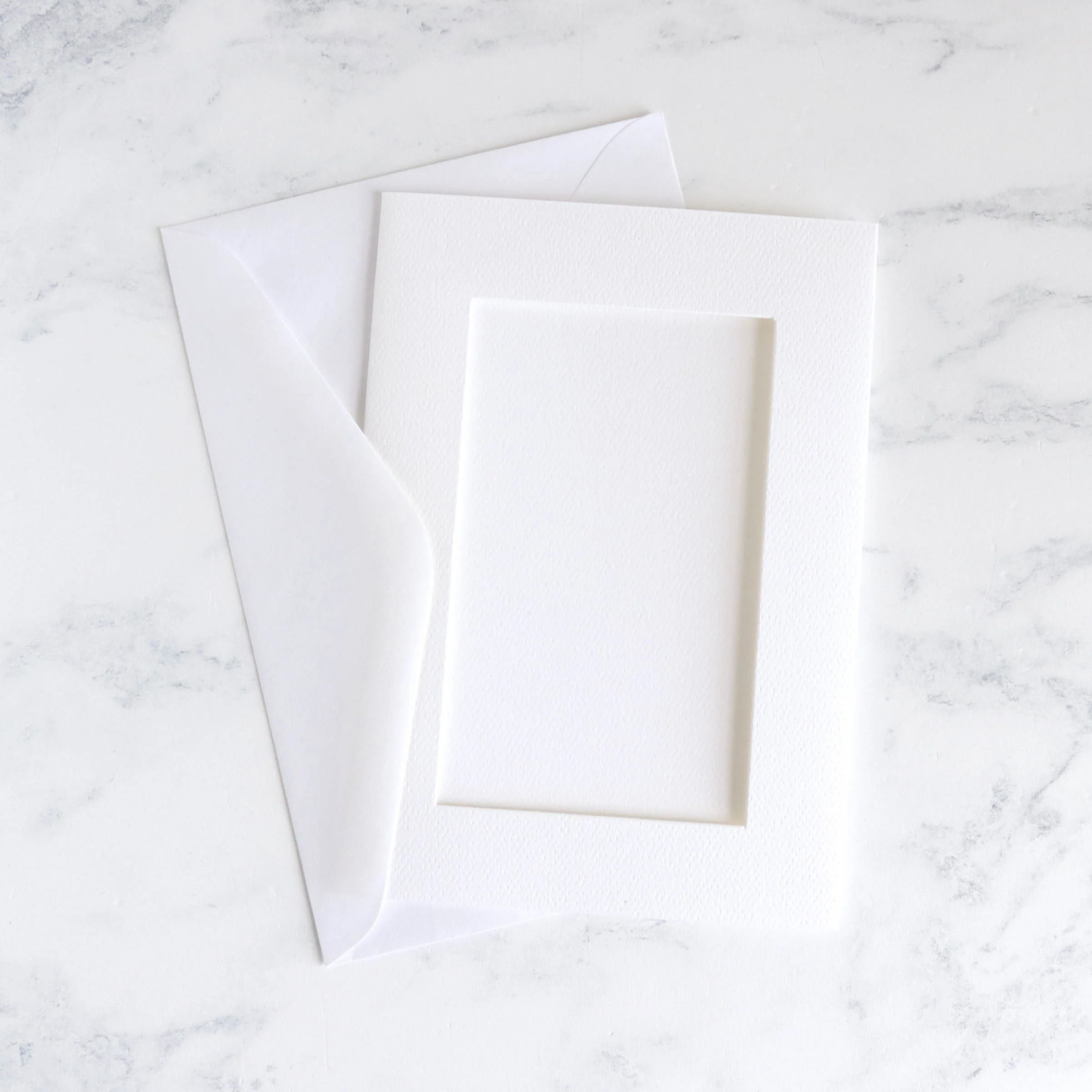 Needlework Cards With Rectangular Opening - Pack of 5