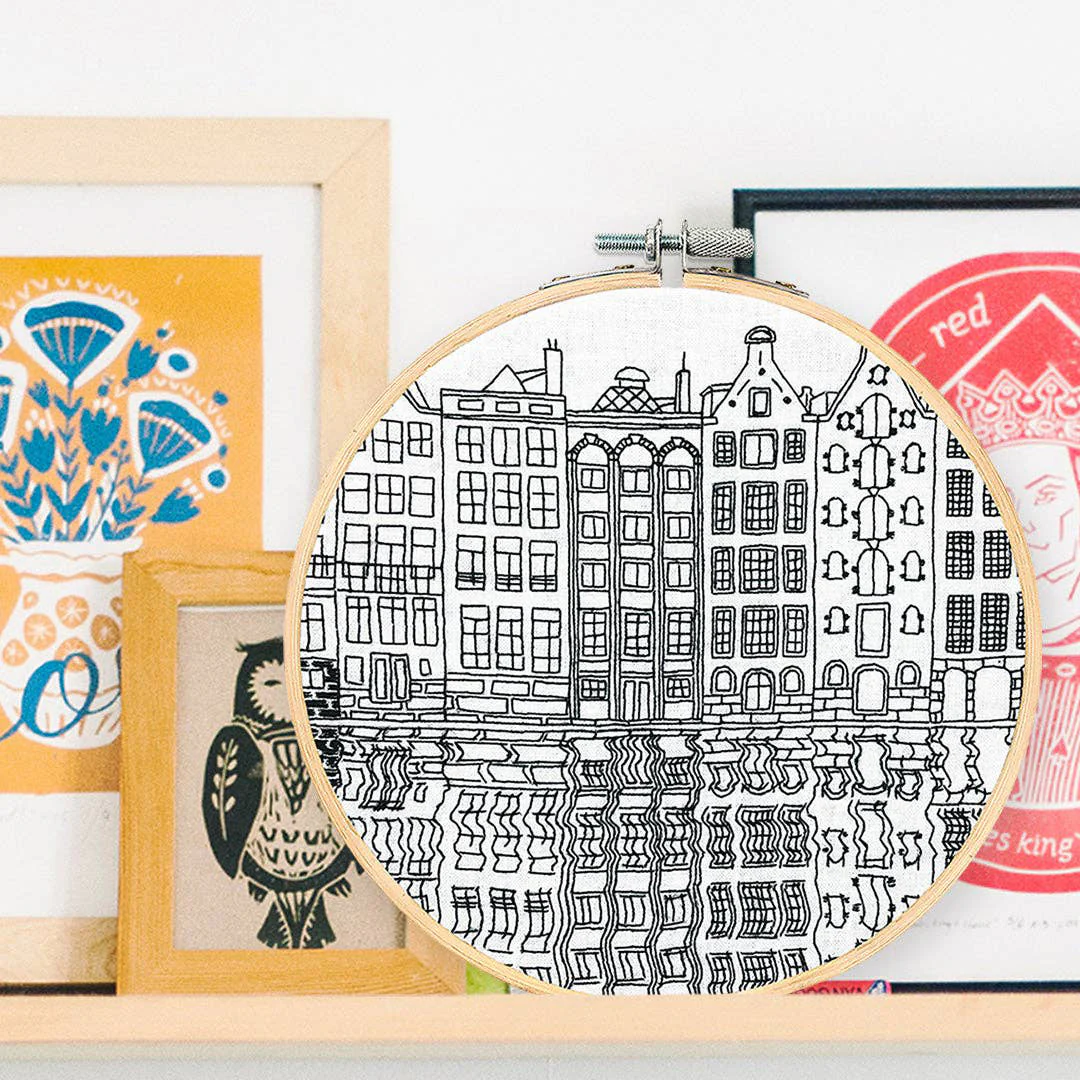 Gingerbread Houses of Amsterdam Hand Embroidery Kit - Image 5
