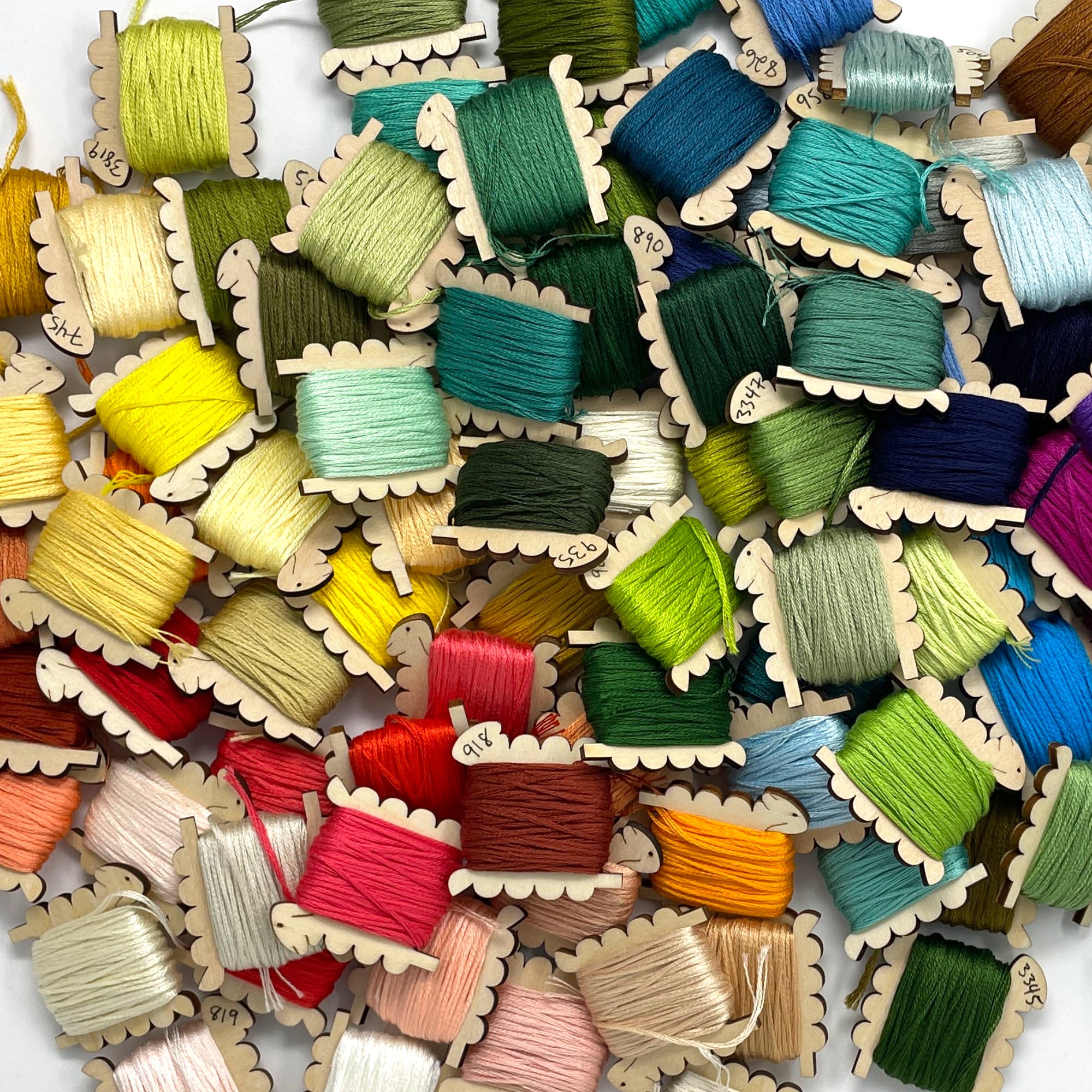 Nordic Sheep Thread Bobbins (Set of 10) - Image 3
