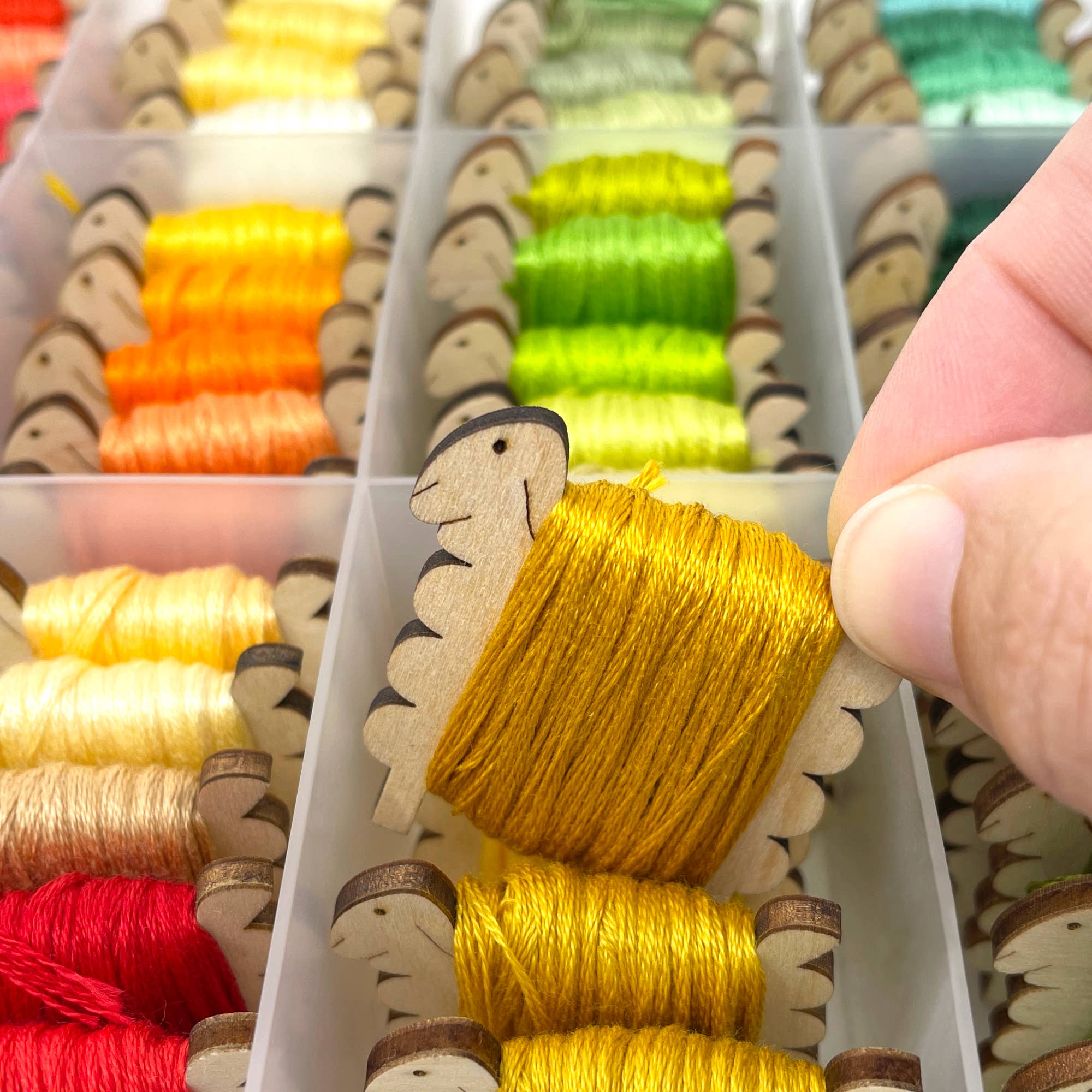 Nordic Sheep Thread Bobbins (Set of 10) - Image 6