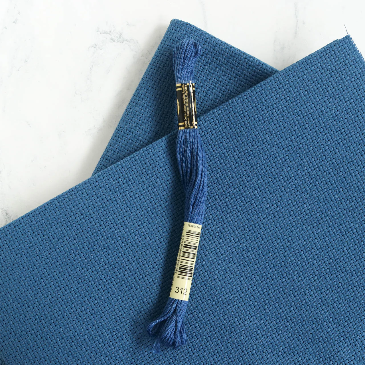 Nordic Blue Aida Cross Stitch Fabric - Image 3