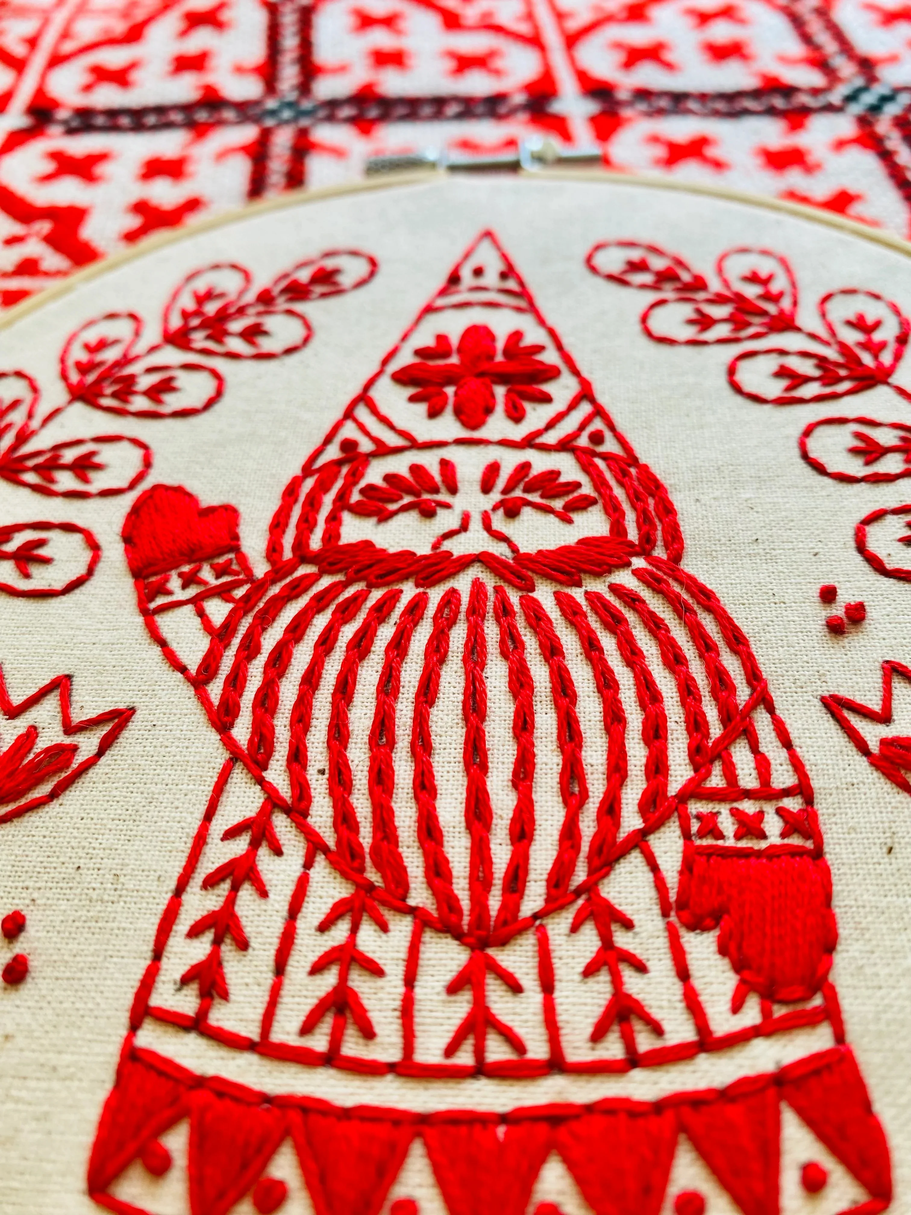 Nordic Gnome Hand Embroidery Kit - Image 2
