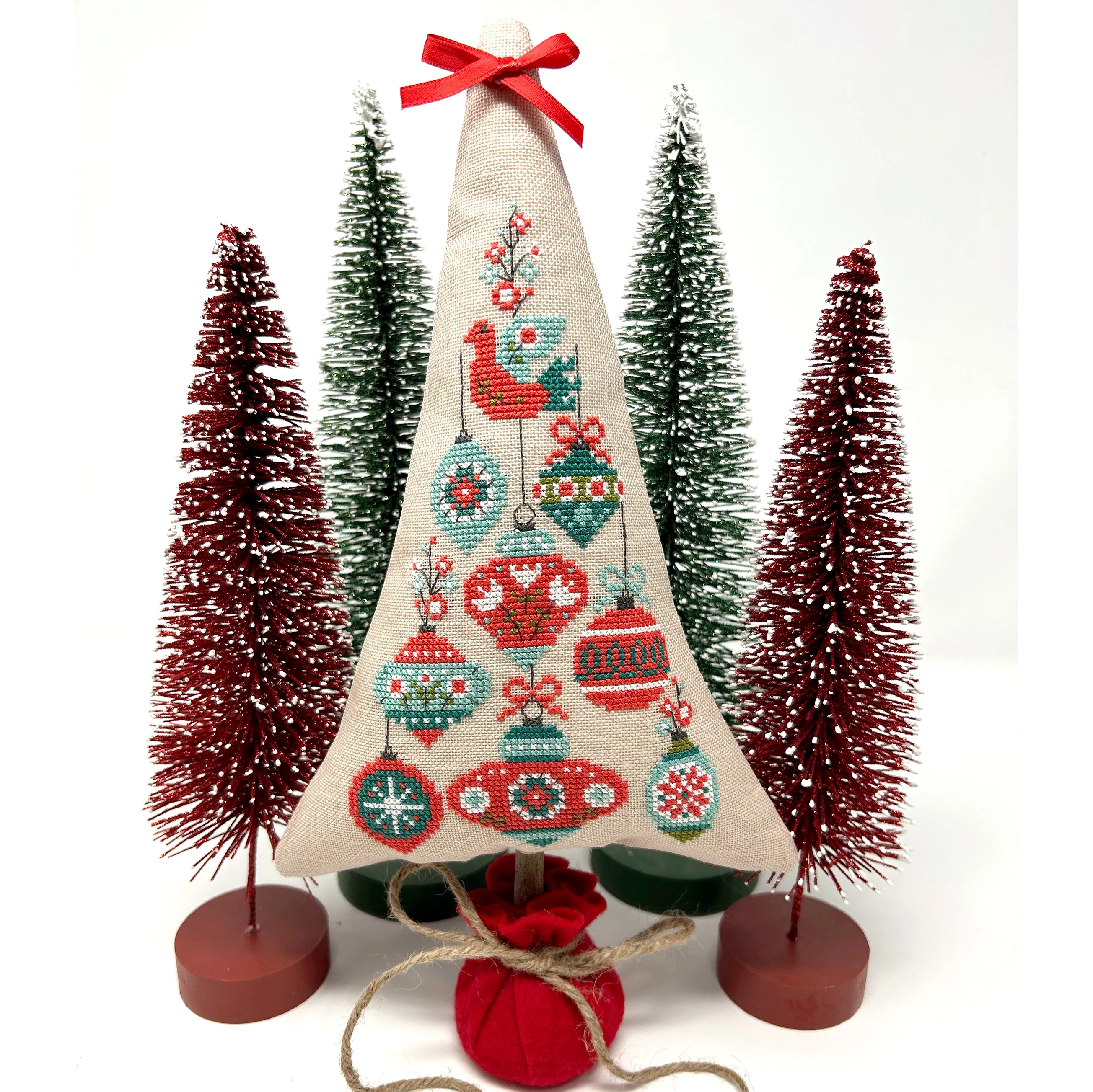 Nordic Ornament Tree Cross Stitch Pattern