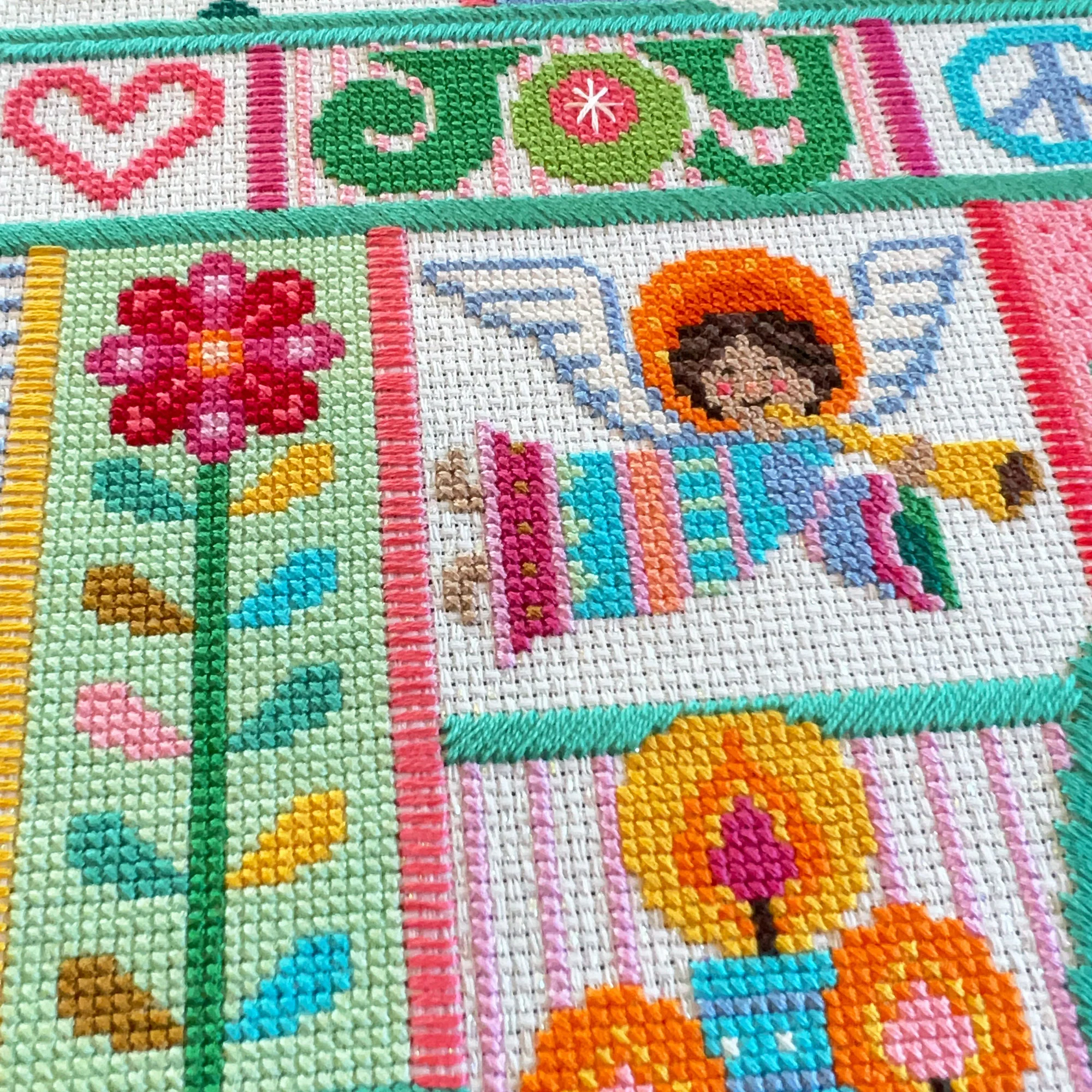 Oh What Fun Christmas Stocking Cross Stitch Pattern - Image 3