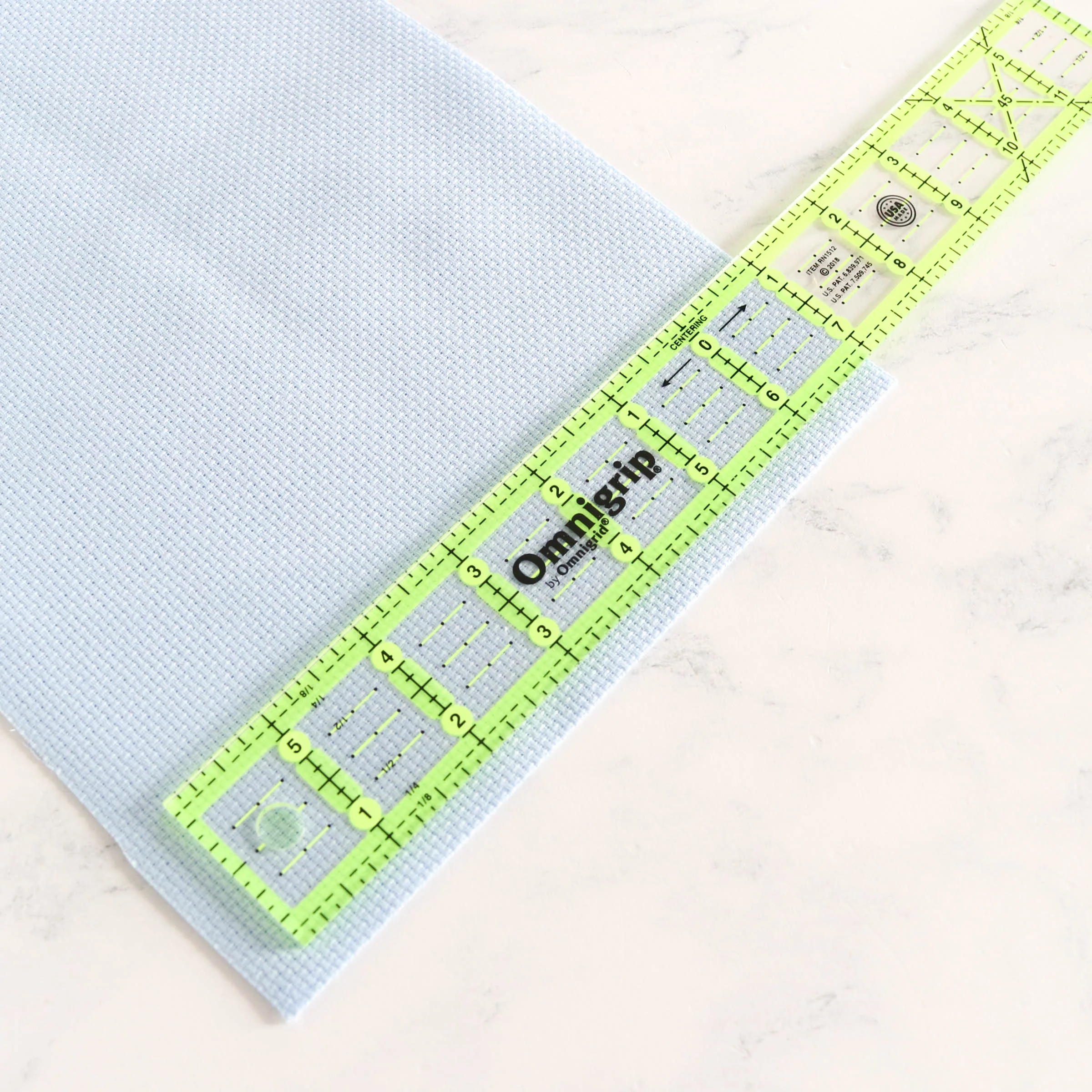 Omnigrip Clear Acrylic Ruler - 1" x 12" - Image 4