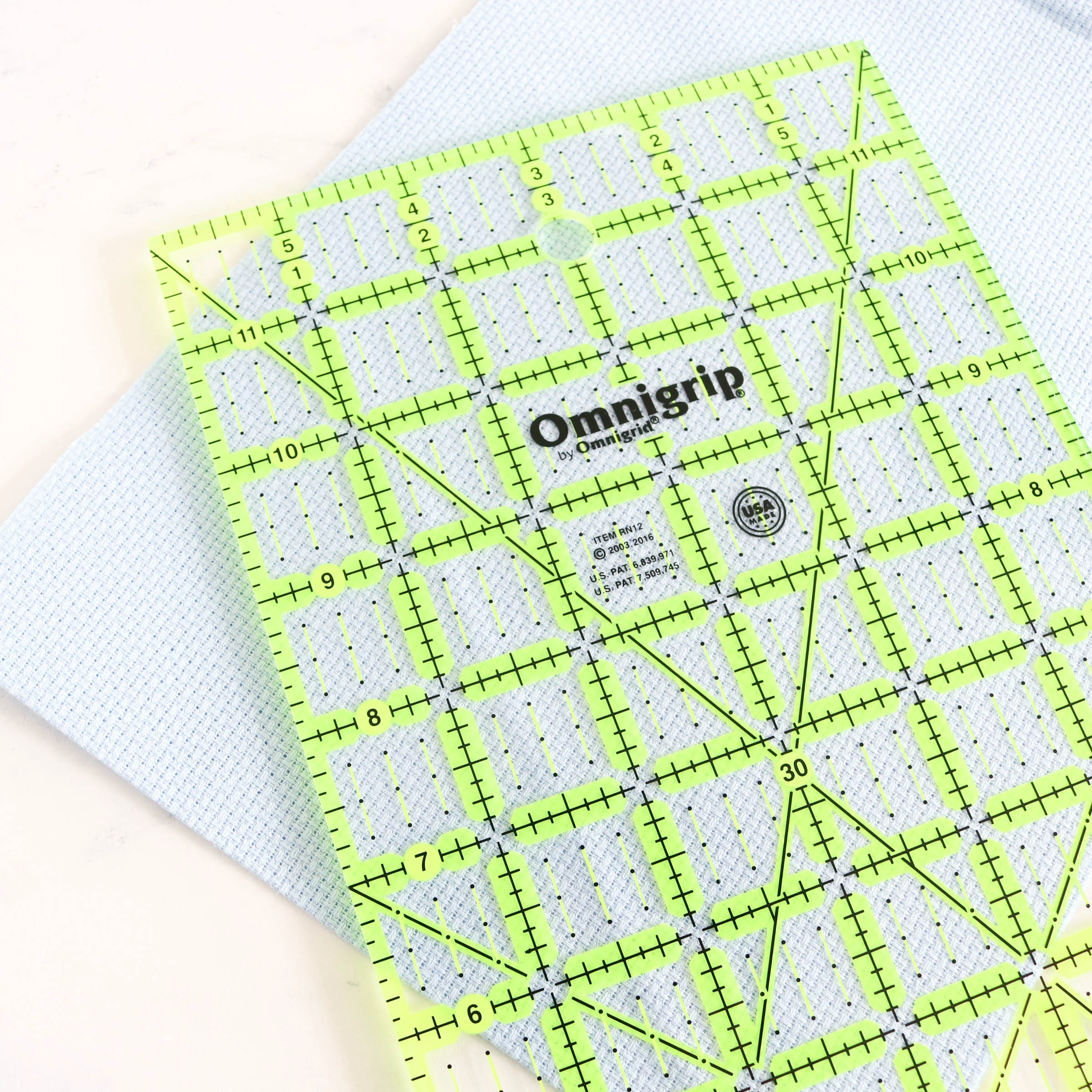 Omnigrip Clear Acrylic Ruler - 6" x 12" - Image 4