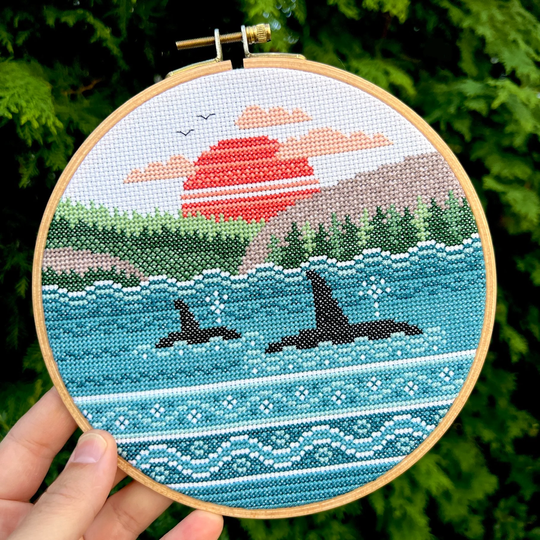 Orca Bay Cross Stitch Pattern - Image 2