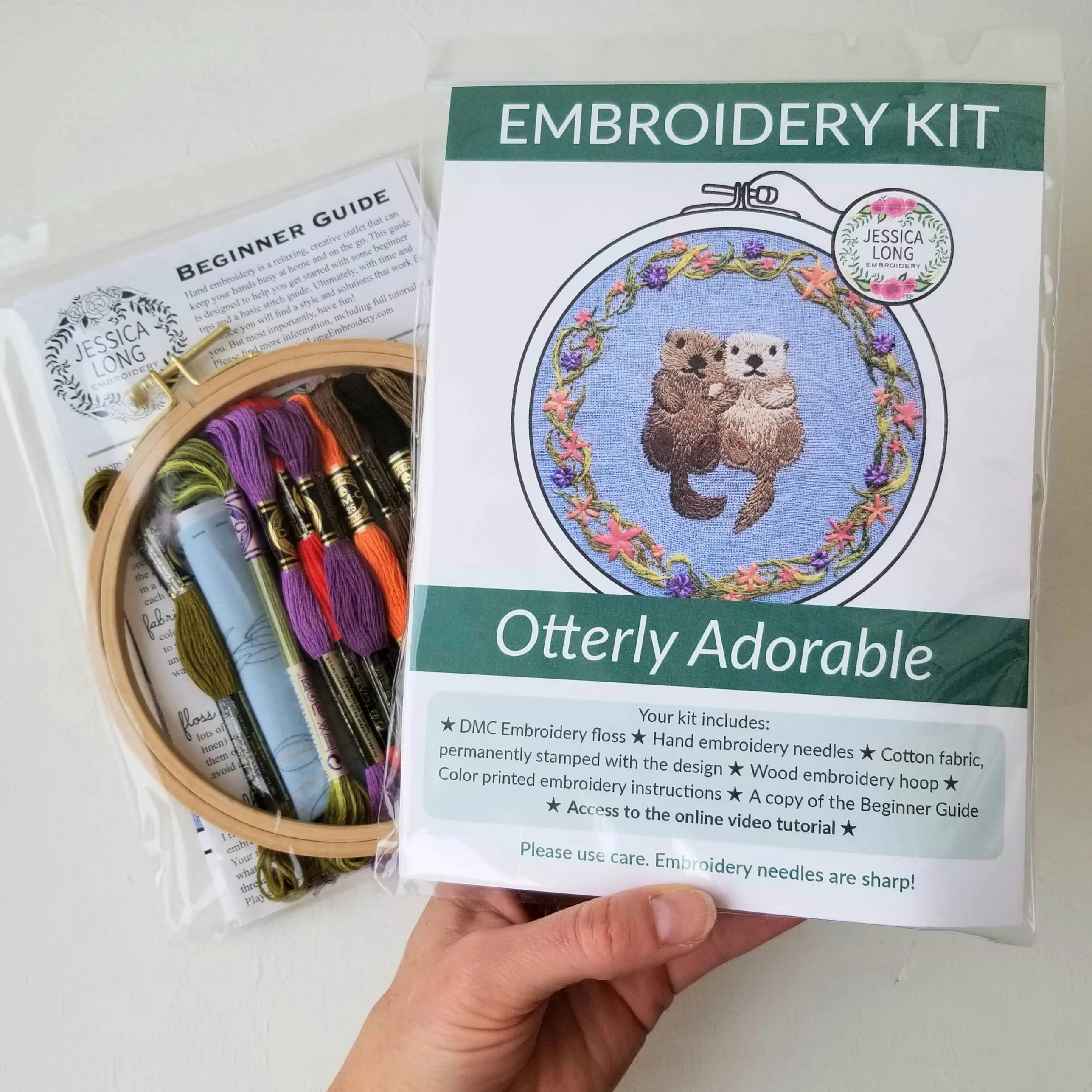 Otterly Adorable Hand Embroidery Kit - Image 3