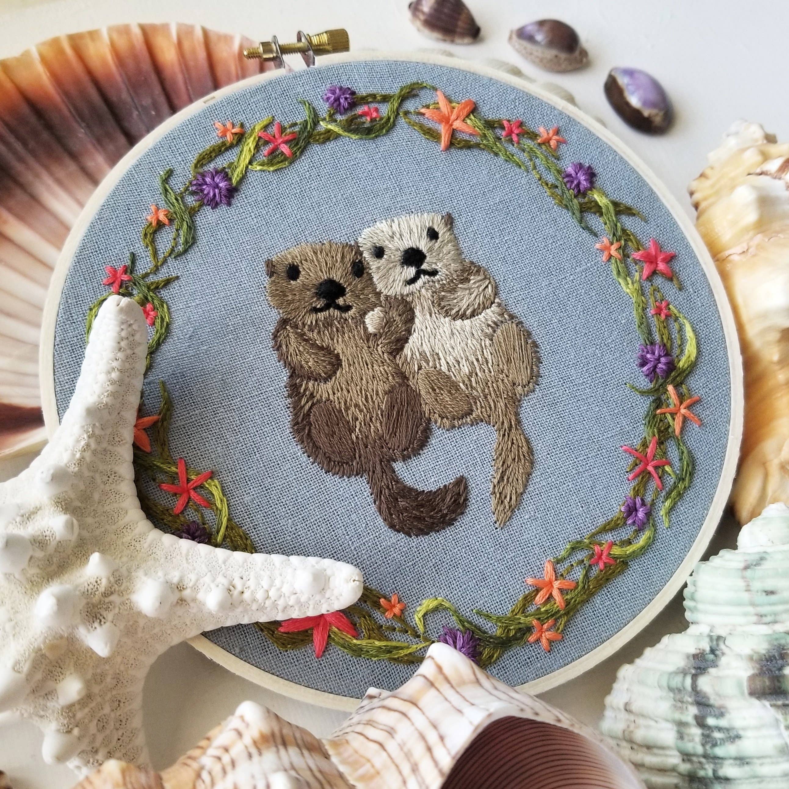 Otterly Adorable Hand Embroidery Kit - Image 4