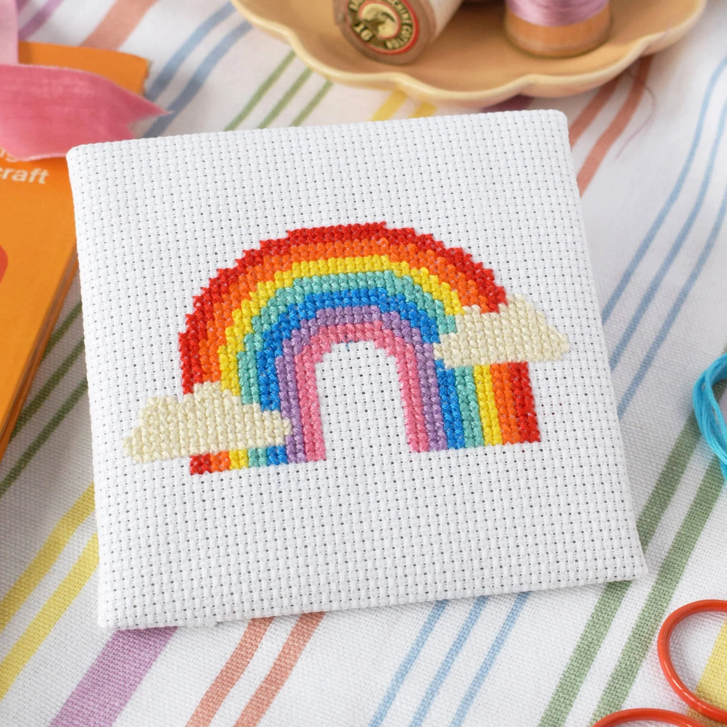Over the Rainbow Mini Cross Stitch Kit