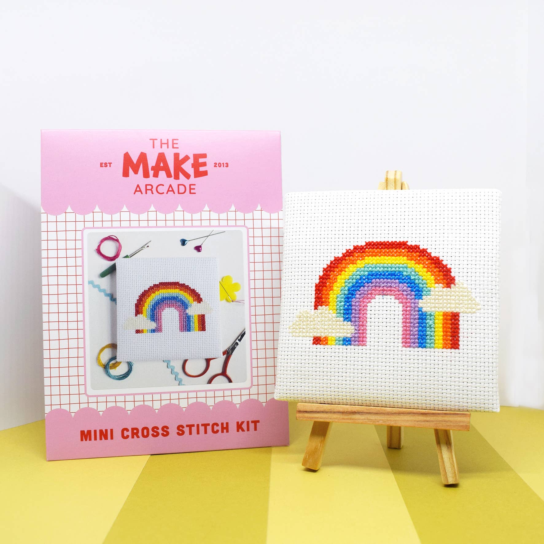 Over the Rainbow Mini Cross Stitch Kit - Image 2