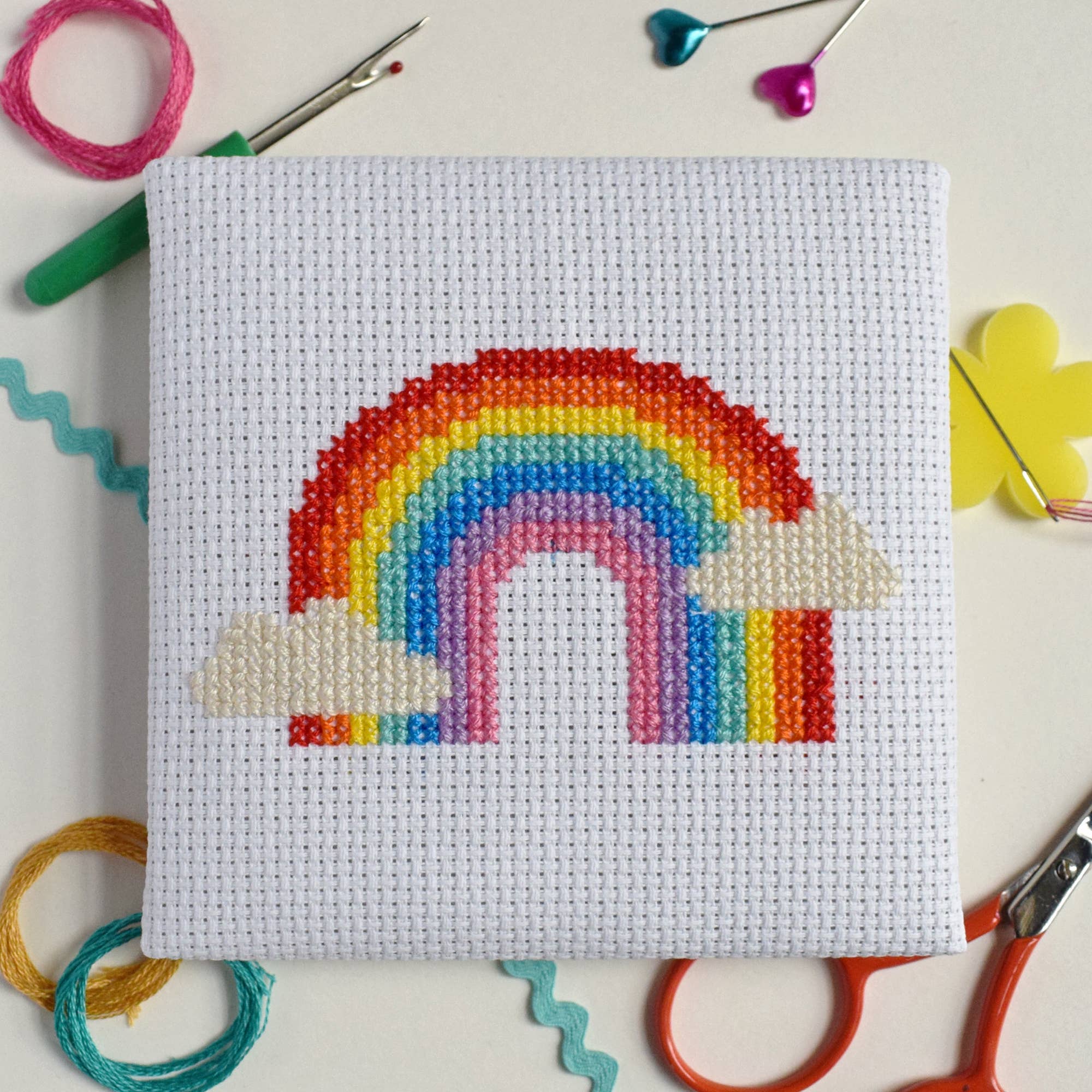 Over the Rainbow Mini Cross Stitch Kit - Image 3
