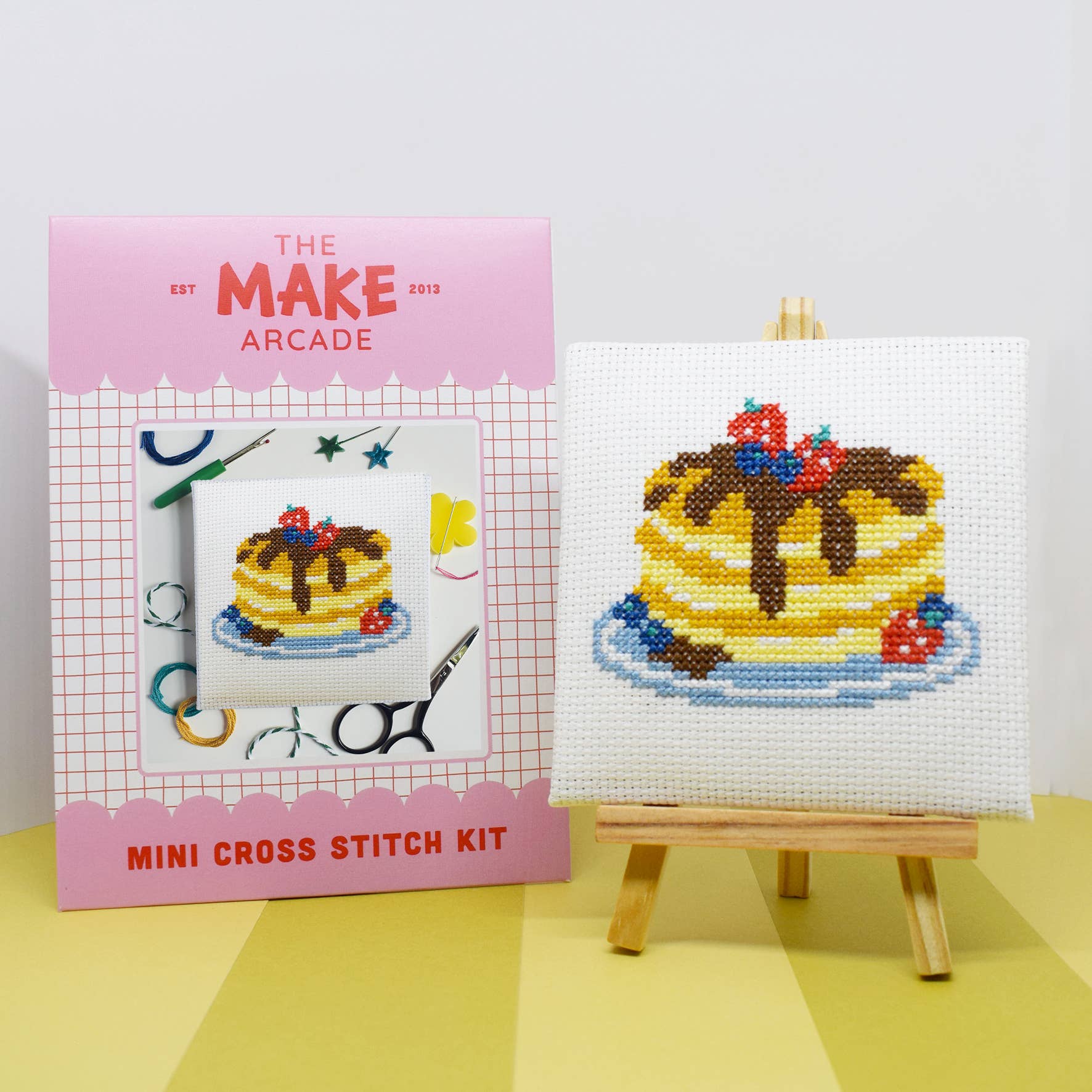 Pancakes Mini Cross Stitch Kit - Image 2