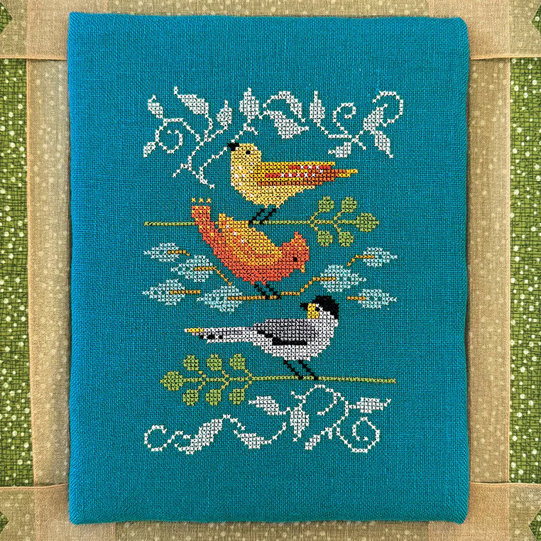 Peek-a-Boo Birds Cross Stitch Pattern