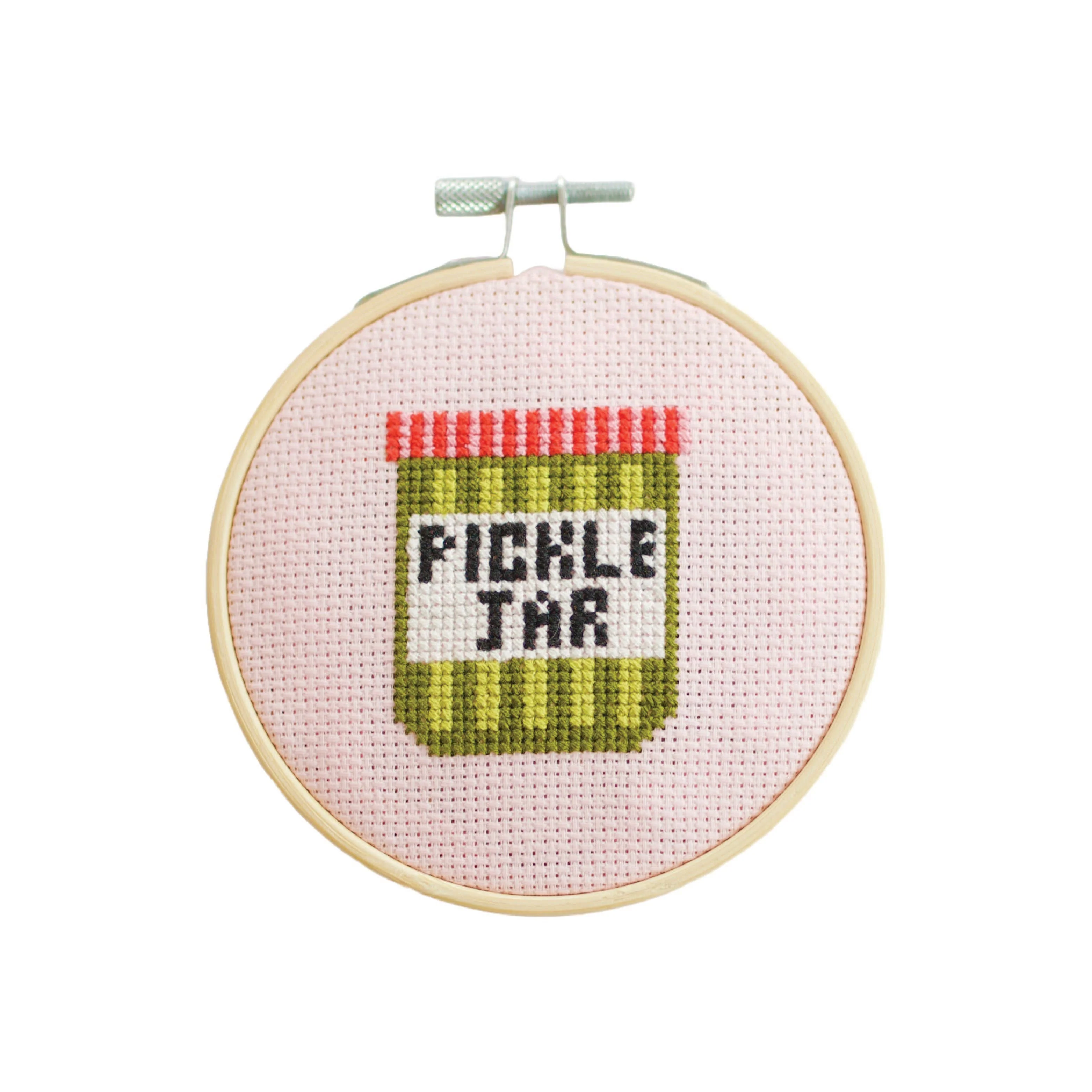 Pickle Jar Cross Stitch Kit - Image 4