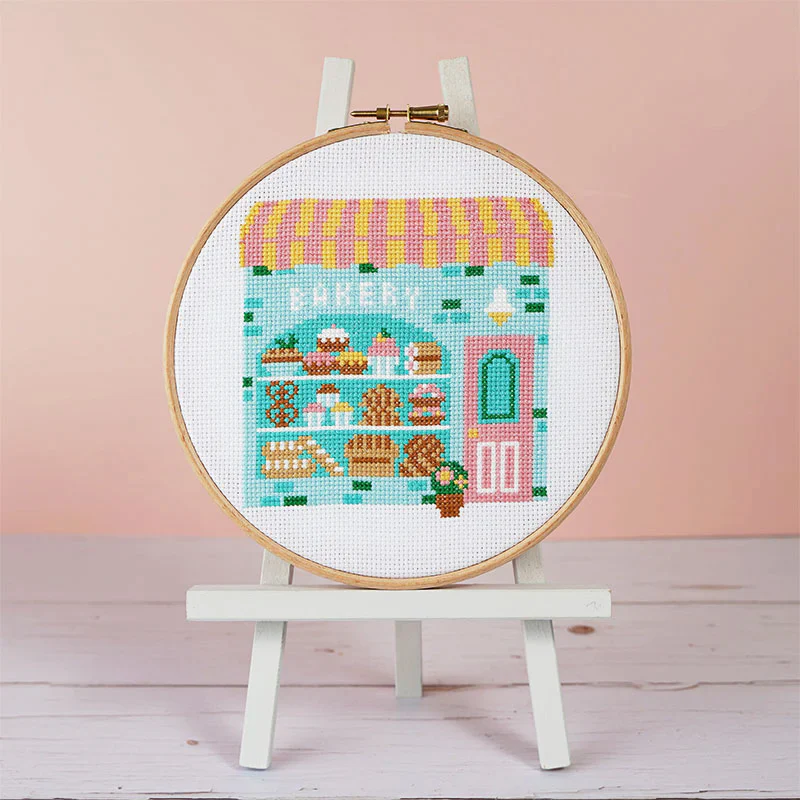 Piece of Cake Bakery Cross Stitch Pattern