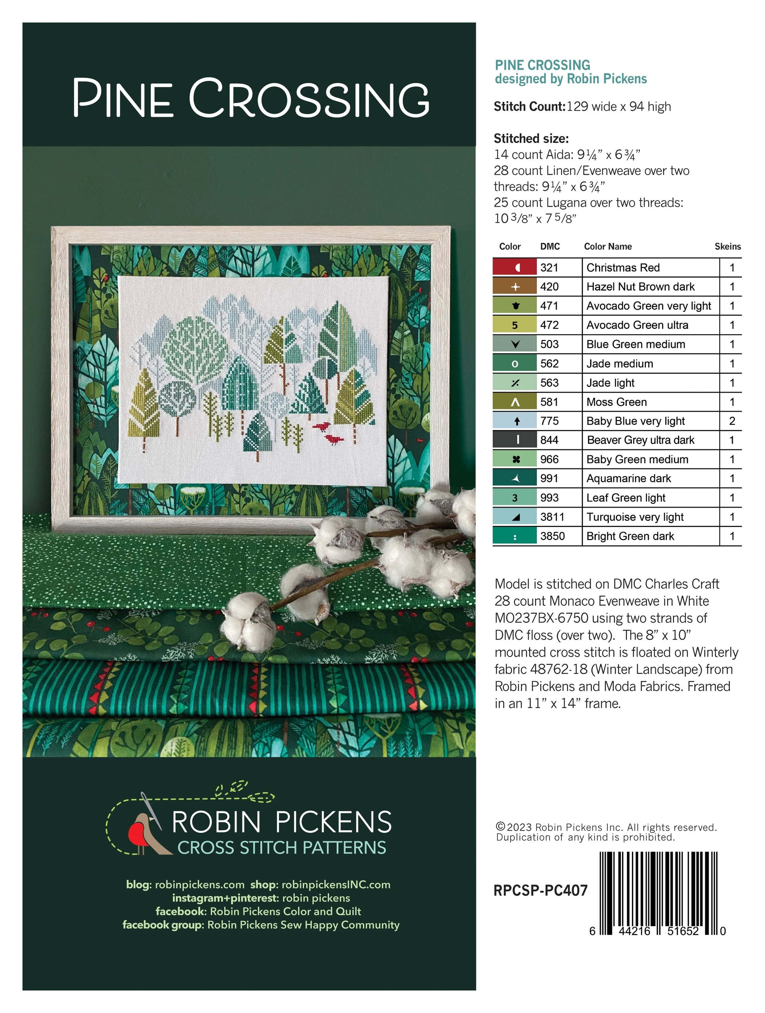 Pine Crossing Cross Stitch Pattern - Image 3