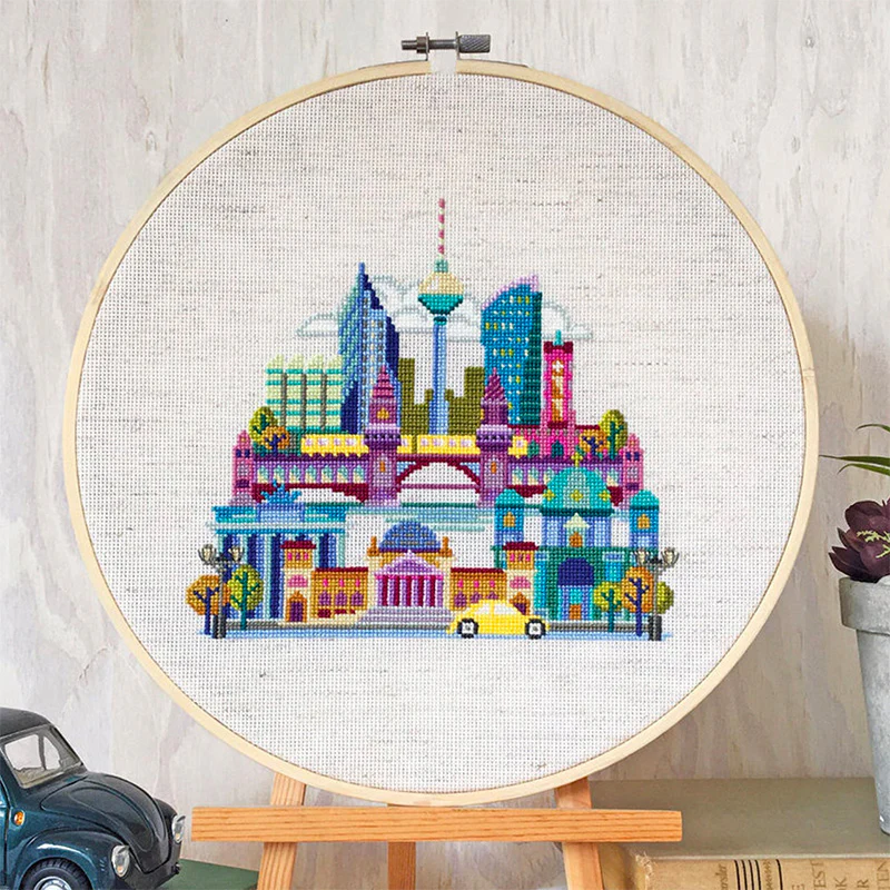 Pretty Little Berlin Cross Stitch Pattern