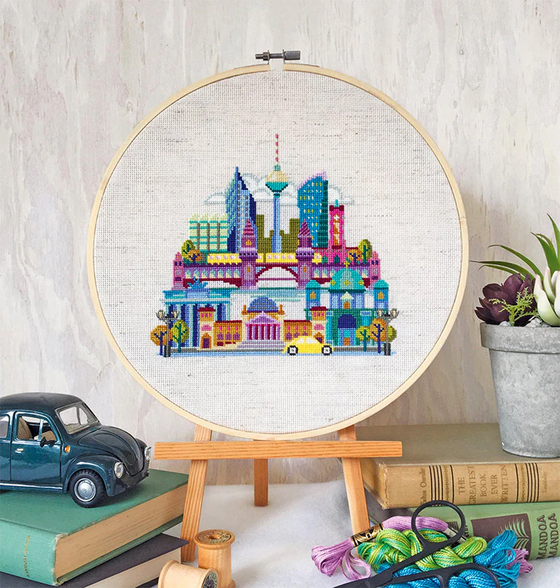 Pretty Little Berlin Cross Stitch Pattern - Image 2