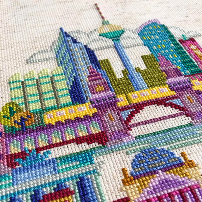 Pretty Little Berlin Cross Stitch Pattern - Image 3