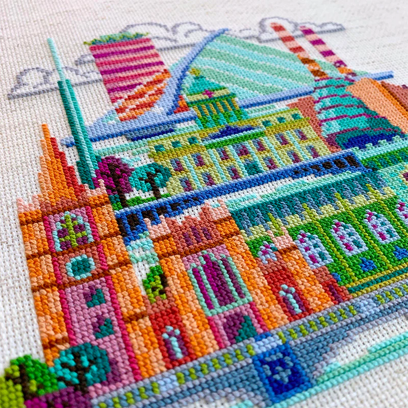 Pretty Little Dublin Cross Stitch Pattern - Image 3