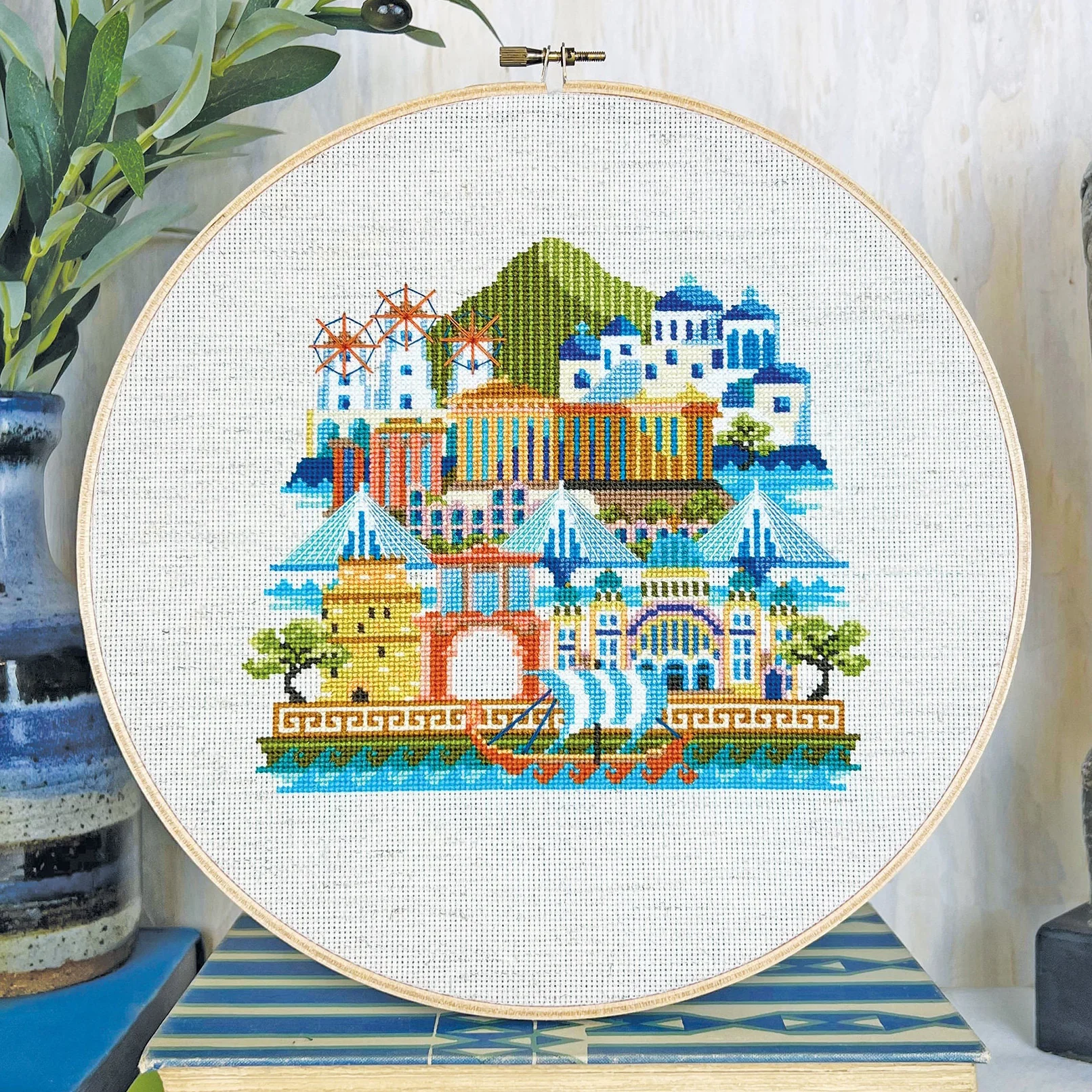 Pretty Little Greece Cross Stitch Pattern