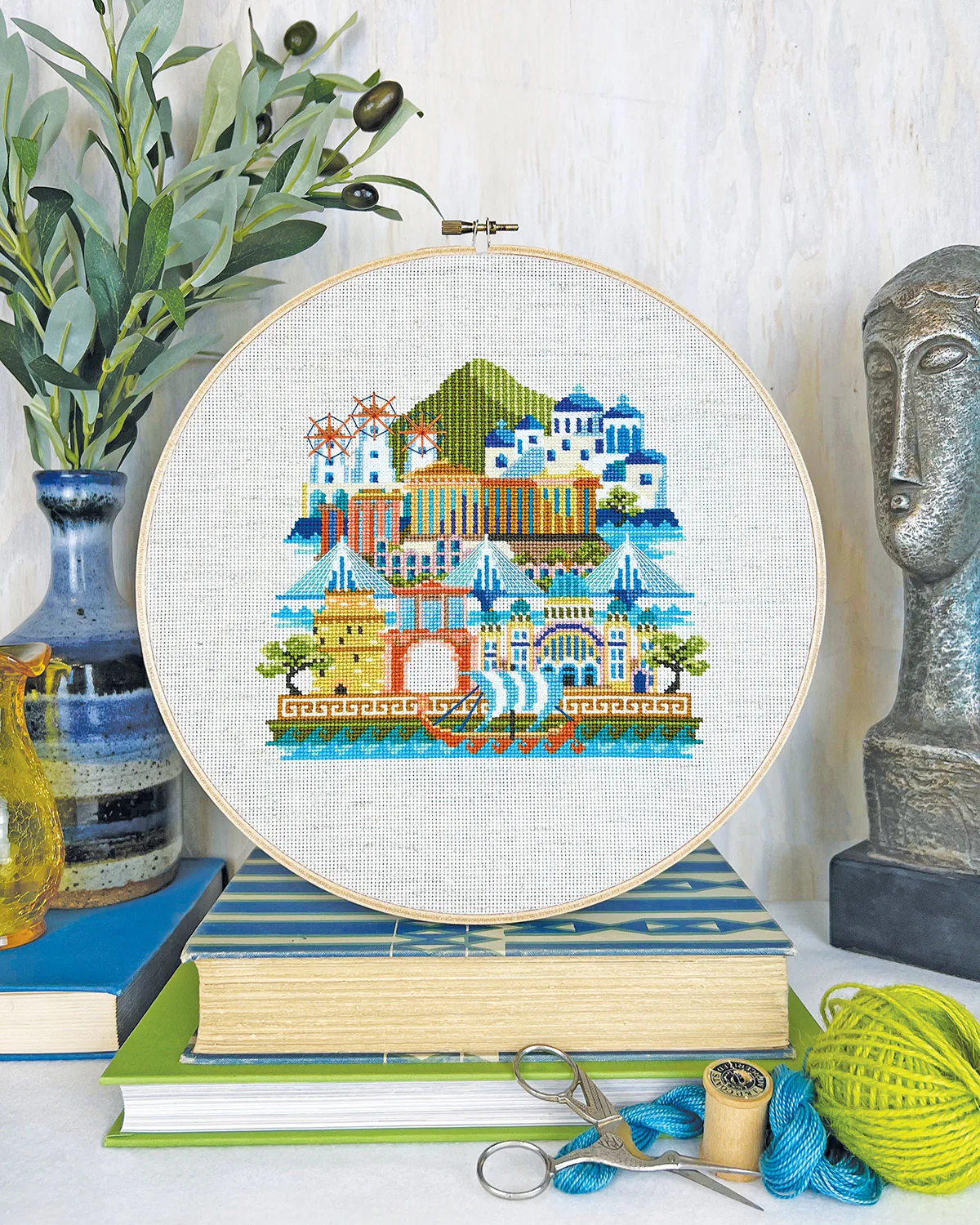 Pretty Little Greece Cross Stitch Pattern - Image 2