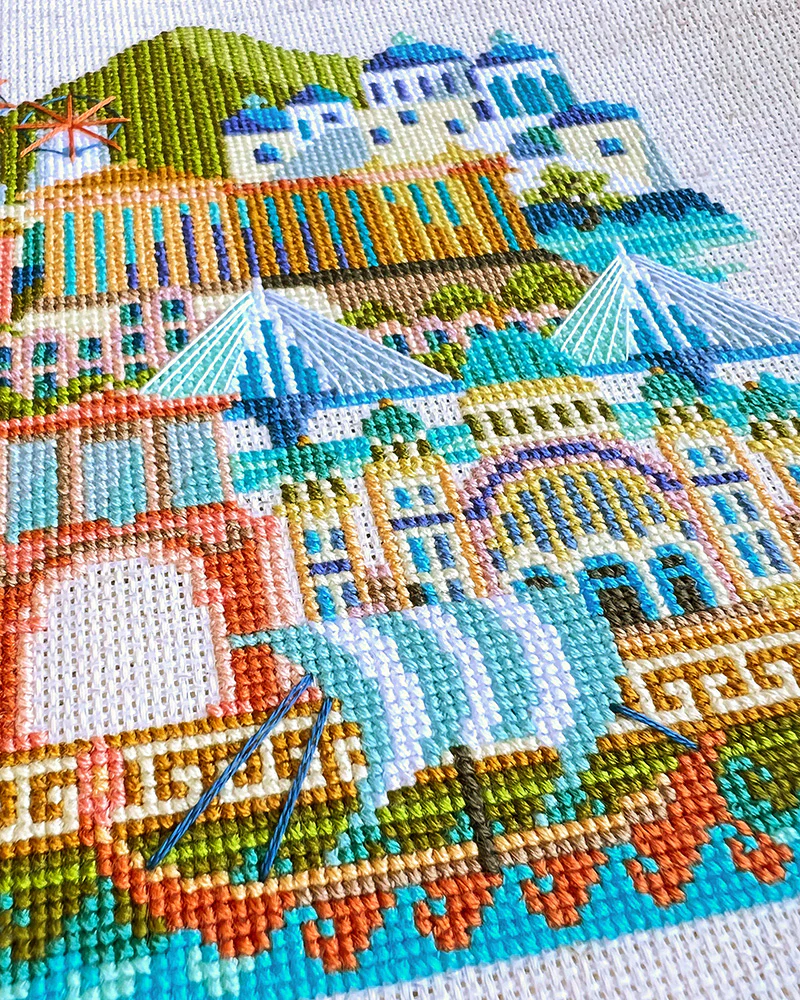 Pretty Little Greece Cross Stitch Pattern - Image 3