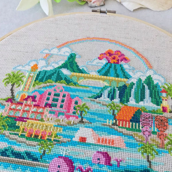 Pretty Little Hawaii Cross Stitch Pattern - Image 3