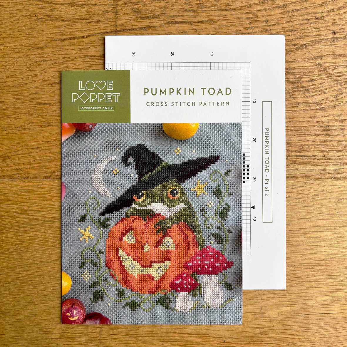 Pumpkin Toad Cross Stitch Pattern - Image 3