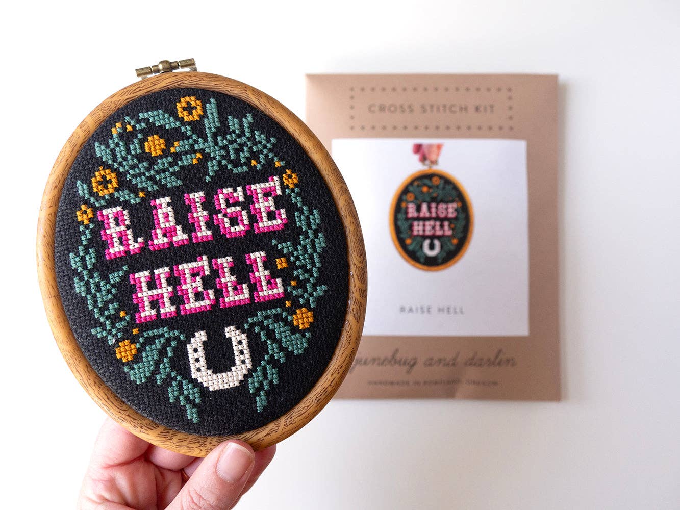 Raise Hell Cross Stitch Kit - Image 3