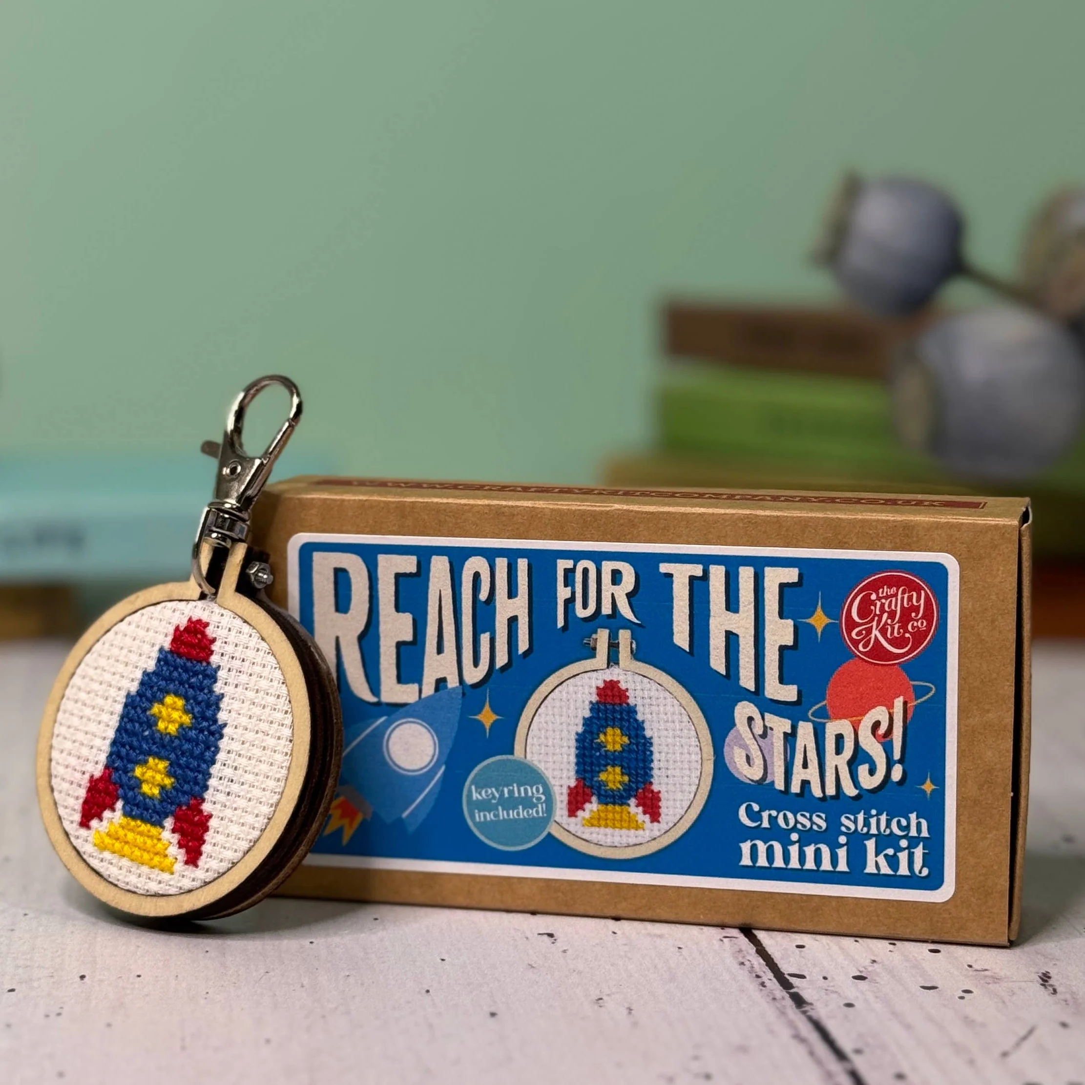Mini Matchbox Cross Stitch Kit - Reach for the Stars