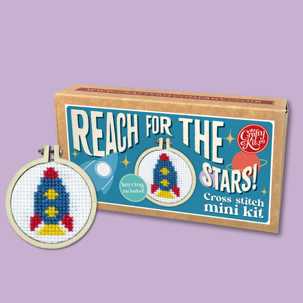 Mini Matchbox Cross Stitch Kit - Reach for the Stars - Image 4