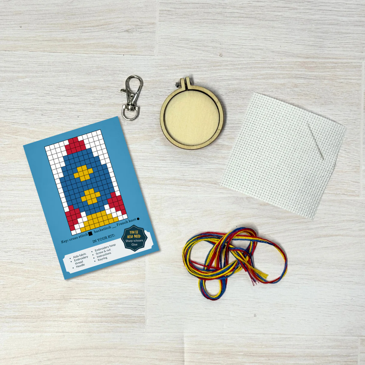 Mini Matchbox Cross Stitch Kit - Reach for the Stars - Image 5