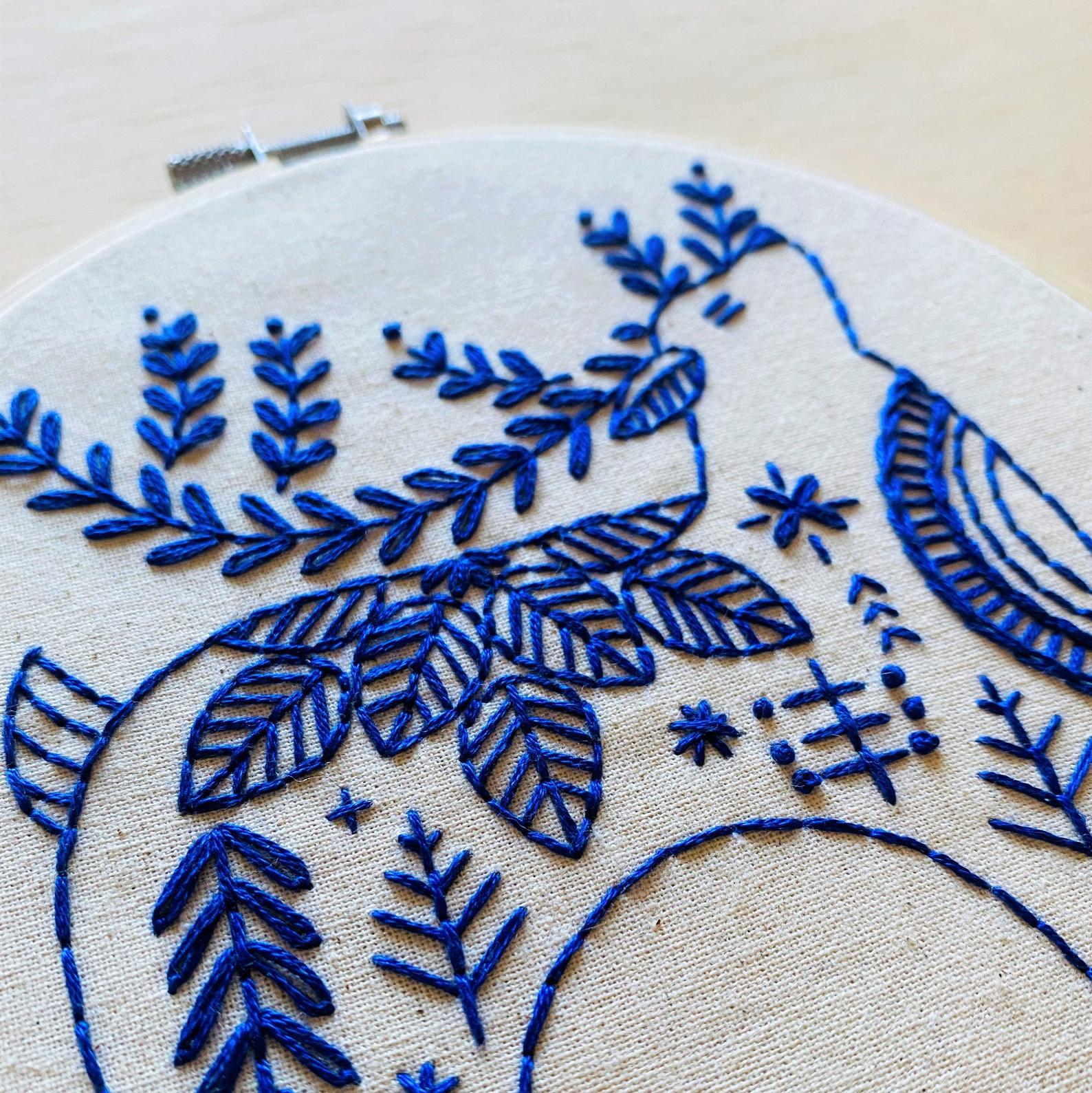 Hygge Reindeer Hand Embroidery Kit - Image 2