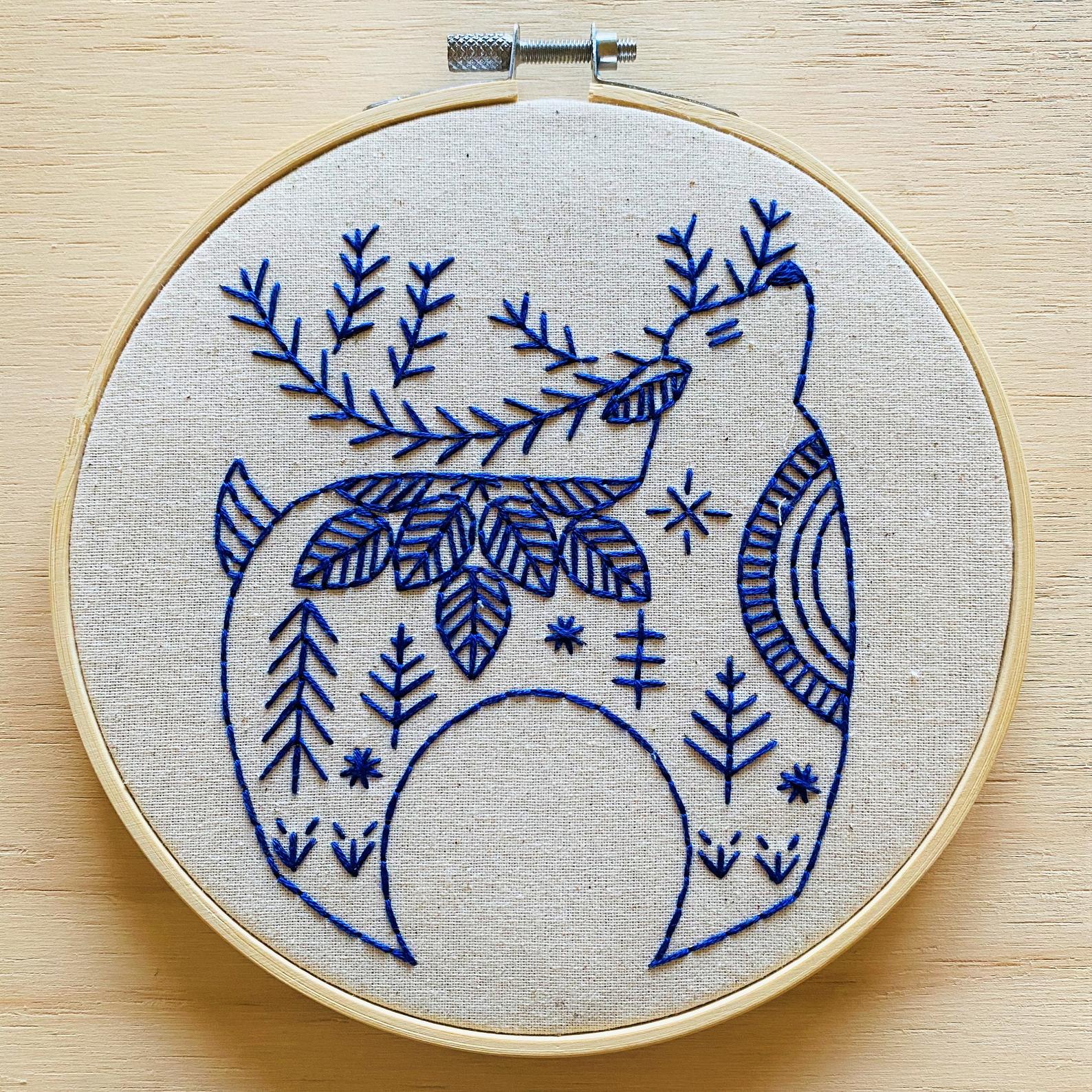 Hygge Reindeer Hand Embroidery Kit - Image 3