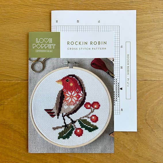 Rockin Robin Cross Stitch Pattern - Image 2