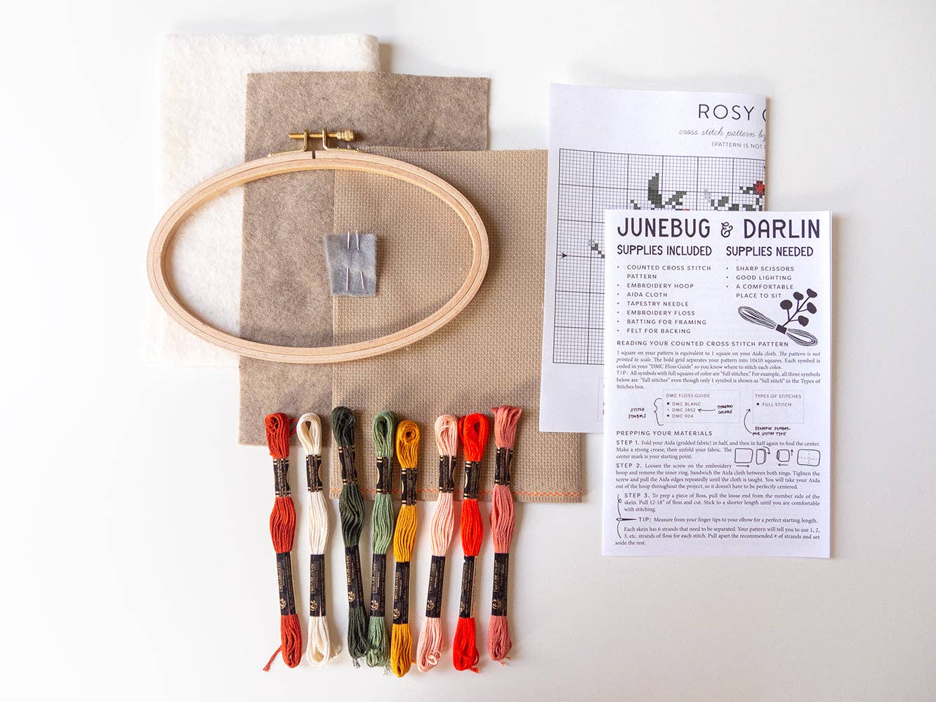 Rosy Chaos Cross Stitch Kit - Image 3