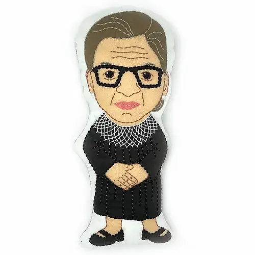 Ruth Bader Ginsberg Stuffie Hand Embroidery Kit
