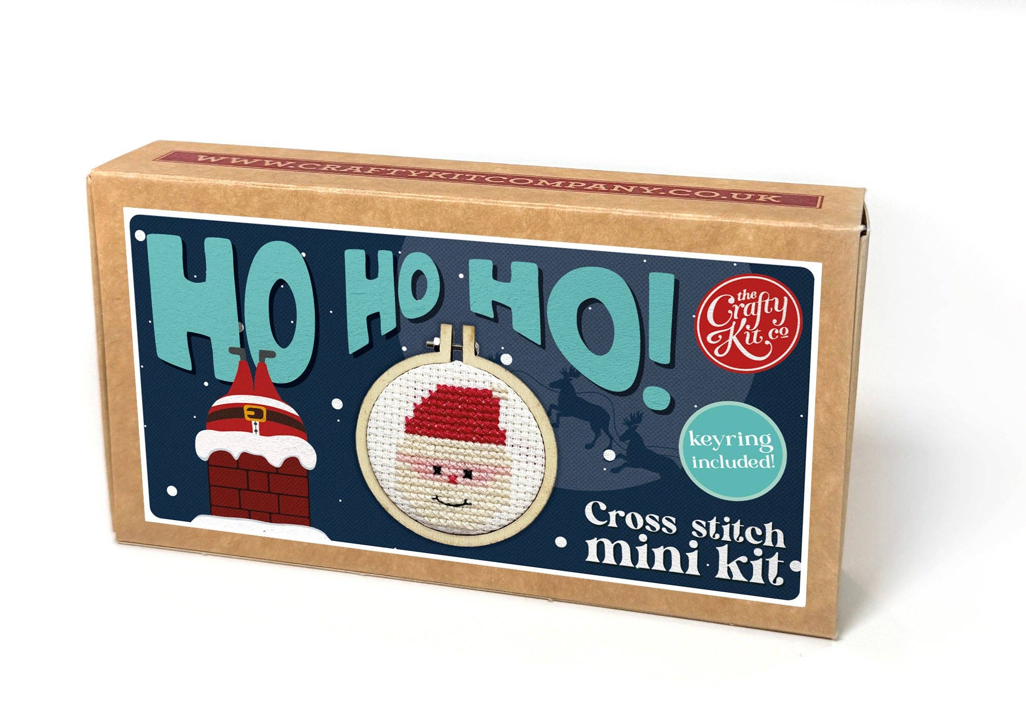 Mini Matchbox Cross Stitch Kit - Santa - Image 3