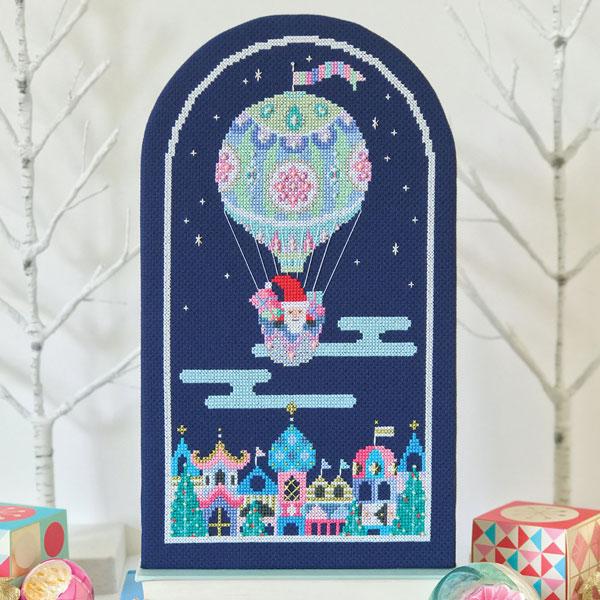 Santa's Flight Cross Stitch Pattern