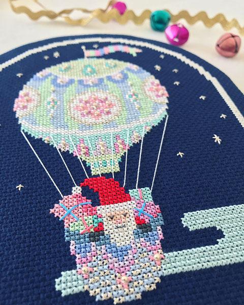 Santa's Flight Cross Stitch Pattern - Image 2