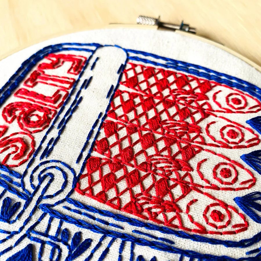 Sardines Hand Embroidery Kit - Image 2