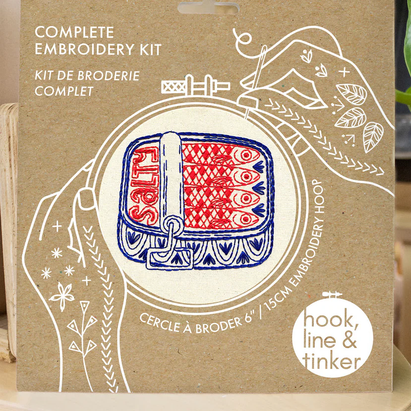 Sardines Hand Embroidery Kit - Image 5