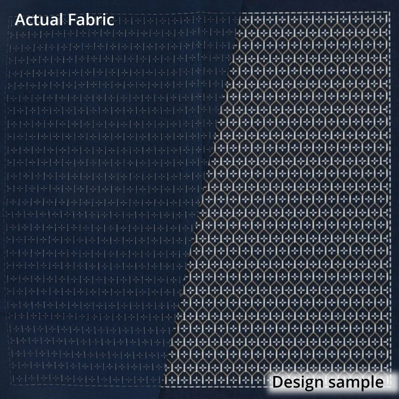 Sashiko Weaving (Kuguri-Sashi) Sampler Cloth - Kikkoh Hansashi White - Image 4